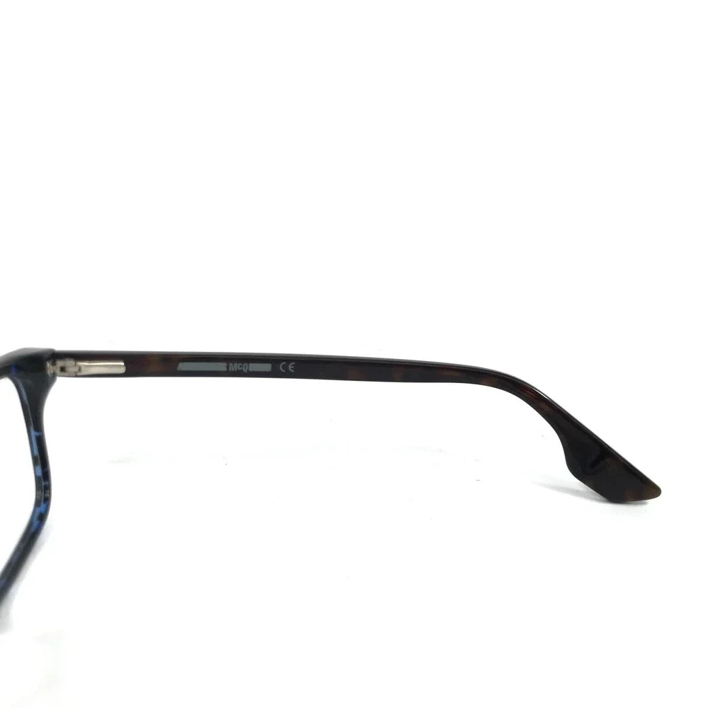 Alexander Mcqueen Eyeglasses Frames MQ0064O 003 Black Blue Rectangle 54-16-150